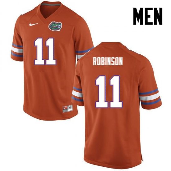 Men's Florida Gators #11 Demarcus Robinson NCAA Nike Orange Authentic Stitched College Football Jersey MUR7862TC